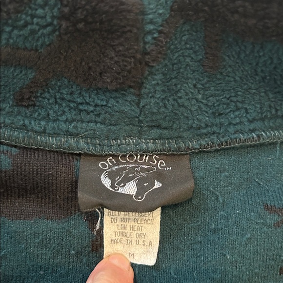 Kerrits On Course Quarter Zip Fleece Equestrian Teal and Black medium - Picture 5 of 8